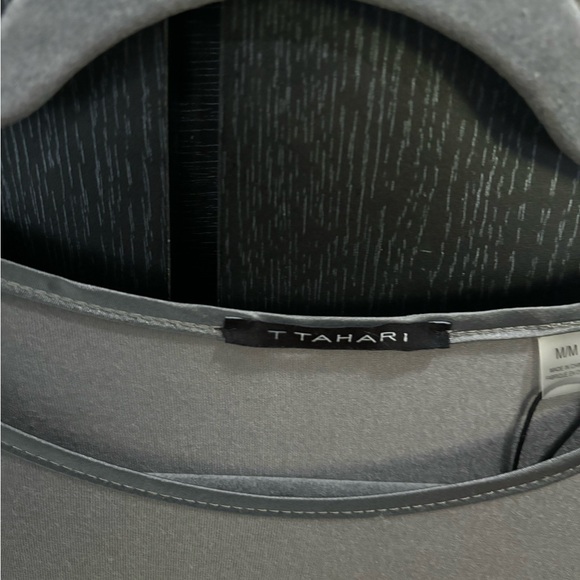 Tahari Gray Blouse Shirt - Picture 2 of 5